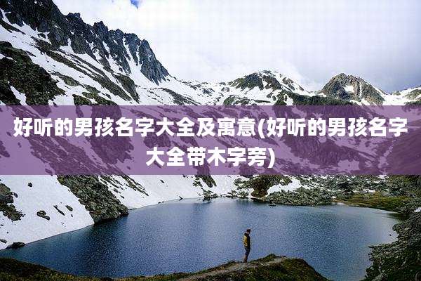 好听的男孩名字大全及寓意(好听的男孩名字大全带木字旁)