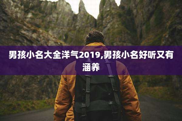 男孩小名大全洋气2019,男孩小名好听又有涵养
