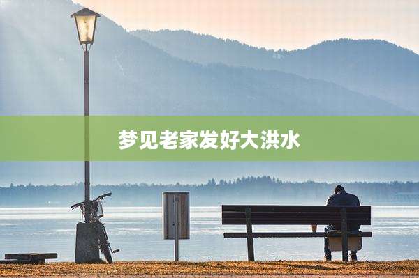 梦见老家发好大洪水