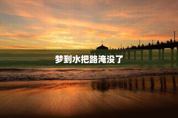 梦到水把路淹没了