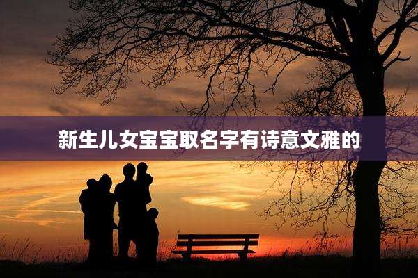 新生儿女宝宝取名字有诗意文雅的