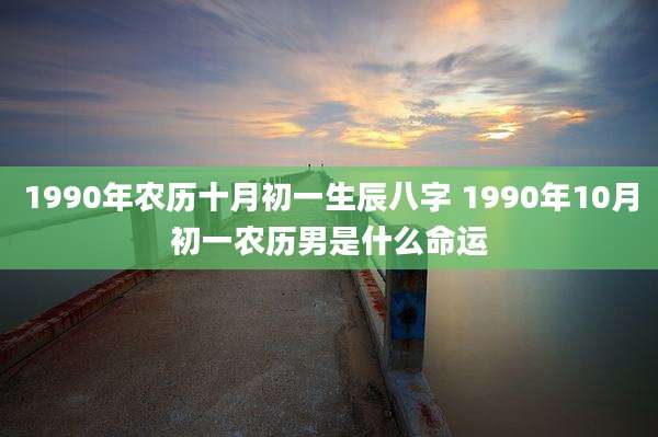 1990年农历十月初一生辰八字 1990年10月初一农历男是什么命运