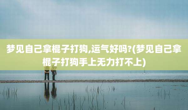 梦见自己拿棍子打狗,运气好吗?(梦见自己拿棍子打狗手上无力打不上)