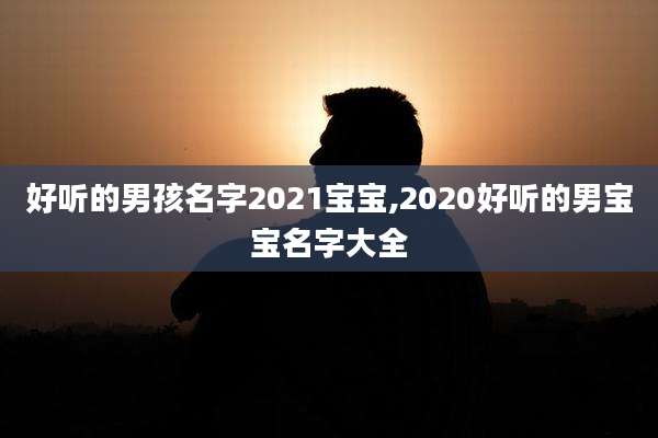 好听的男孩名字2021宝宝,2020好听的男宝宝名字大全