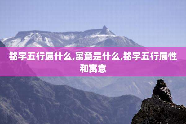 铭字五行属什么,寓意是什么,铭字五行属性和寓意