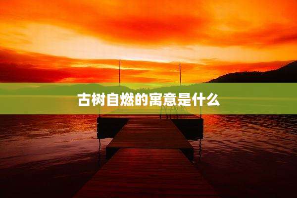 古树自燃的寓意是什么