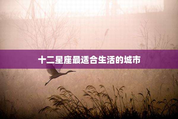 十二星座最适合生活的城市