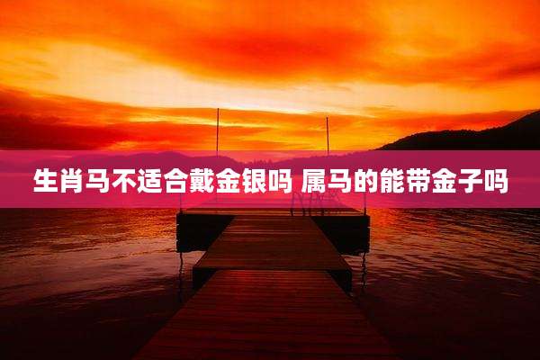 生肖马不适合戴金银吗 属马的能带金子吗