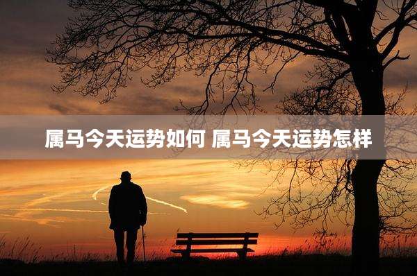属马今天运势如何 属马今天运势怎样