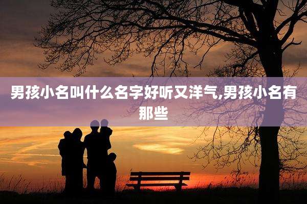 男孩小名叫什么名字好听又洋气,男孩小名有那些