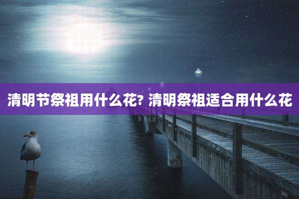 清明节祭祖用什么花? 清明祭祖适合用什么花