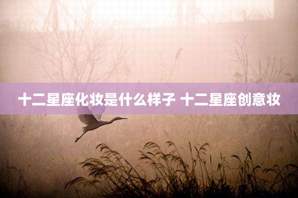 十二星座化妆是什么样子 十二星座创意妆