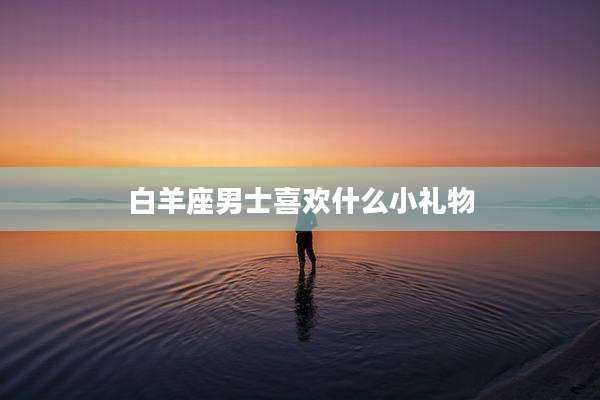 白羊座男士喜欢什么小礼物