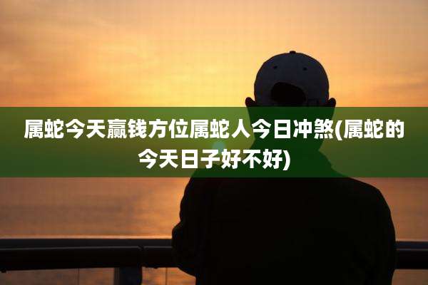 属蛇今天赢钱方位属蛇人今日冲煞(属蛇的今天日子好不好)