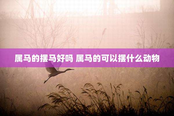 属马的摆马好吗 属马的可以摆什么动物