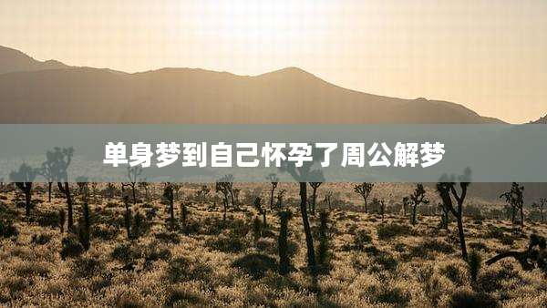 单身梦到自己怀孕了周公解梦