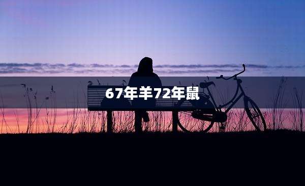 67年羊72年鼠