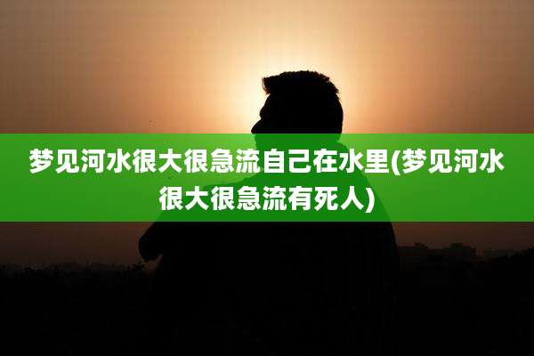 梦见河水很大很急流自己在水里(梦见河水很大很急流有死人)