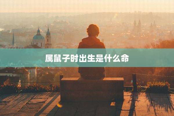 属鼠子时出生是什么命