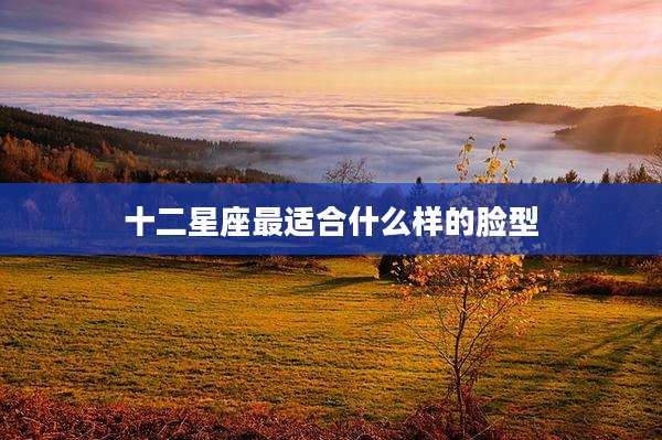 十二星座最适合什么样的脸型