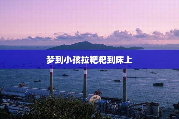 梦到小孩拉粑粑到床上