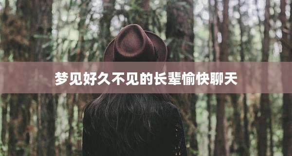 梦见好久不见的长辈愉快聊天