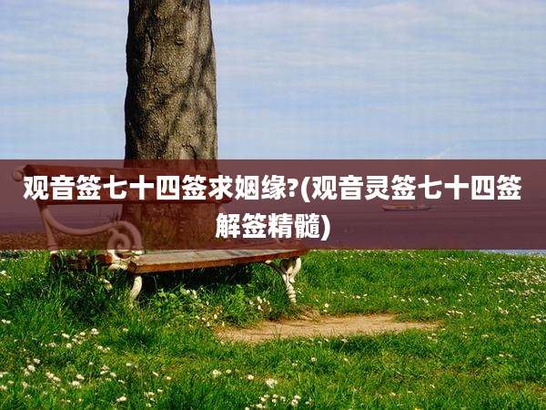 观音签七十四签求姻缘?(观音灵签七十四签解签精髓)