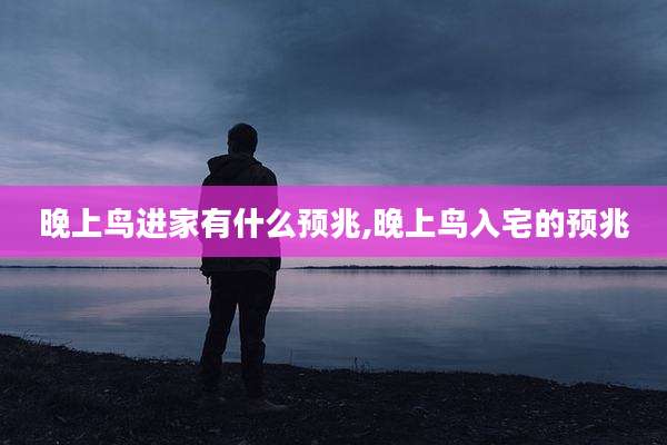晚上鸟进家有什么预兆,晚上鸟入宅的预兆
