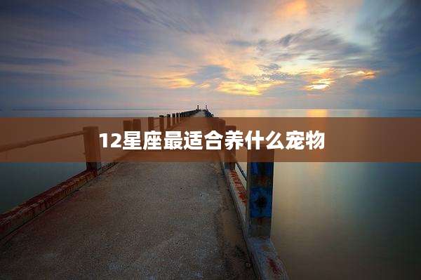 12星座最适合养什么宠物