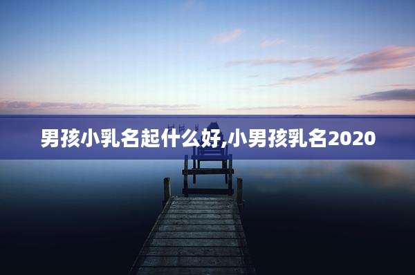 男孩小乳名起什么好,小男孩乳名2020