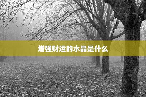 增强财运的水晶是什么