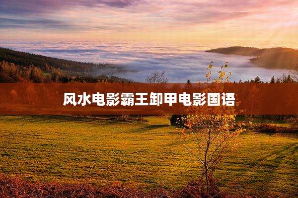 风水电影霸王卸甲电影国语