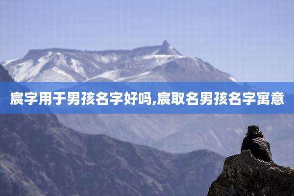 宸字用于男孩名字好吗,宸取名男孩名字寓意