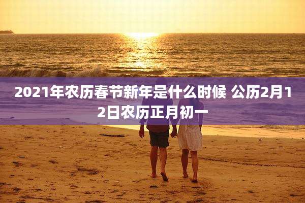 2021年农历春节新年是什么时候 公历2月12日农历正月初一