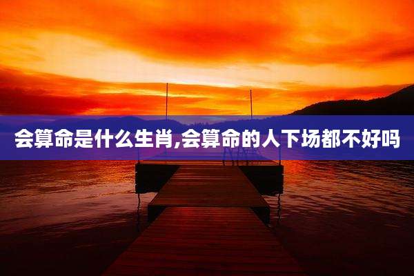 会算命是什么生肖,会算命的人下场都不好吗