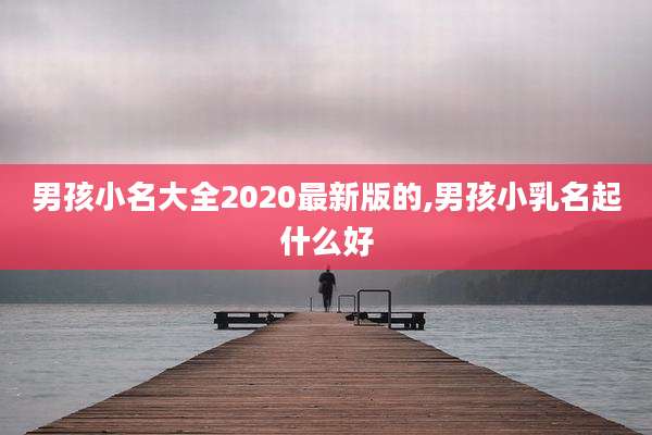 男孩小名大全2020最新版的,男孩小乳名起什么好