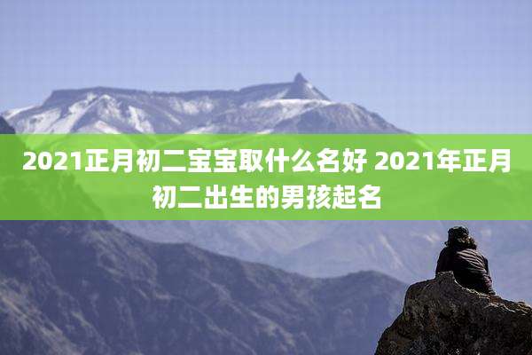 2021正月初二宝宝取什么名好 2021年正月初二出生的男孩起名