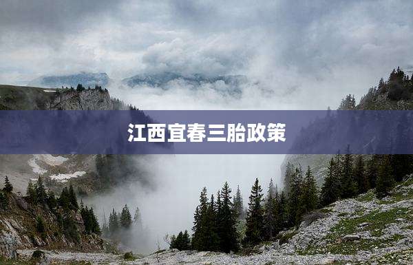 江西宜春三胎政策