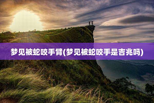 梦见被蛇咬手臂(梦见被蛇咬手是吉兆吗)