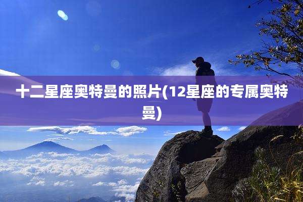 十二星座奥特曼的照片(12星座的专属奥特曼)