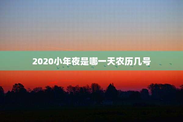 2020小年夜是哪一天农历几号
