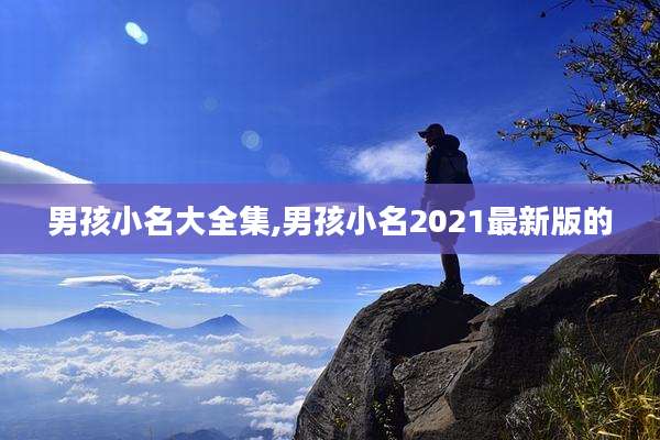 男孩小名大全集,男孩小名2021最新版的