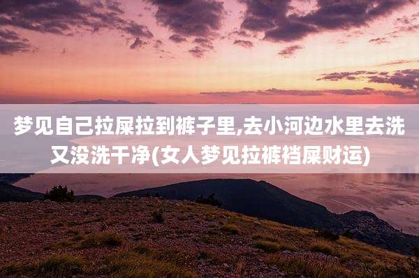 梦见自己拉屎拉到裤子里,去小河边水里去洗又没洗干净(女人梦见拉裤裆屎财运)