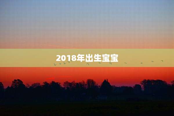 2018年出生宝宝
