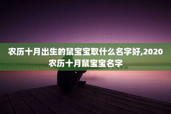 农历十月出生的鼠宝宝取什么名字好,2020农历十月鼠宝宝名字
