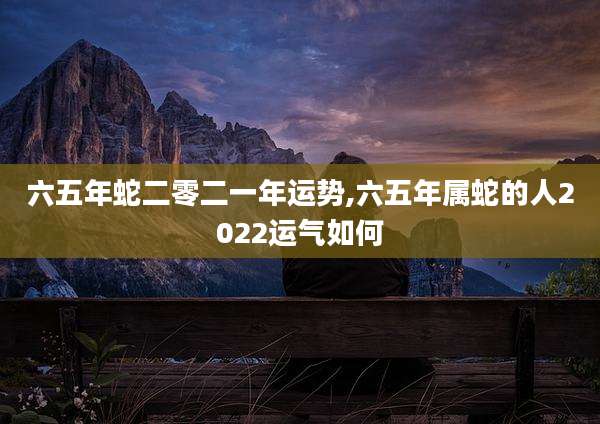 六五年蛇二零二一年运势,六五年属蛇的人2022运气如何