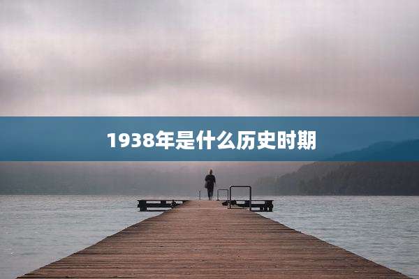 1938年是什么历史时期