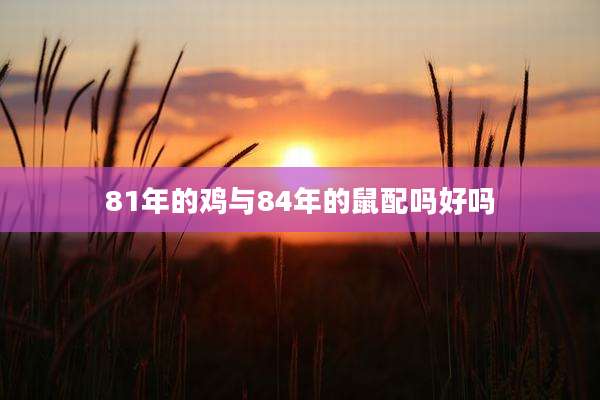 81年的鸡与84年的鼠配吗好吗