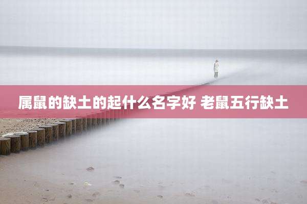 属鼠的缺土的起什么名字好 老鼠五行缺土