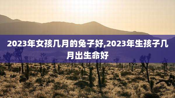 2023年女孩几月的兔子好,2023年生孩子几月出生命好